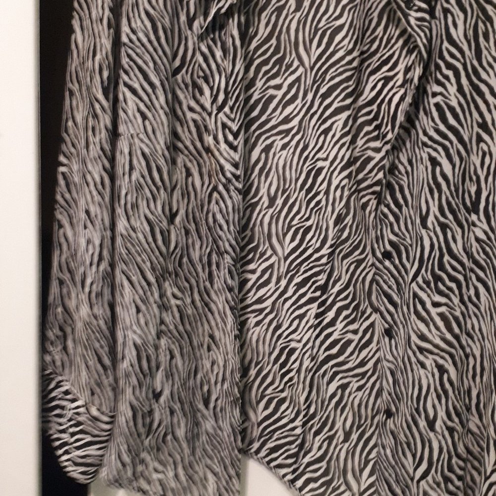 Zebra print blouse